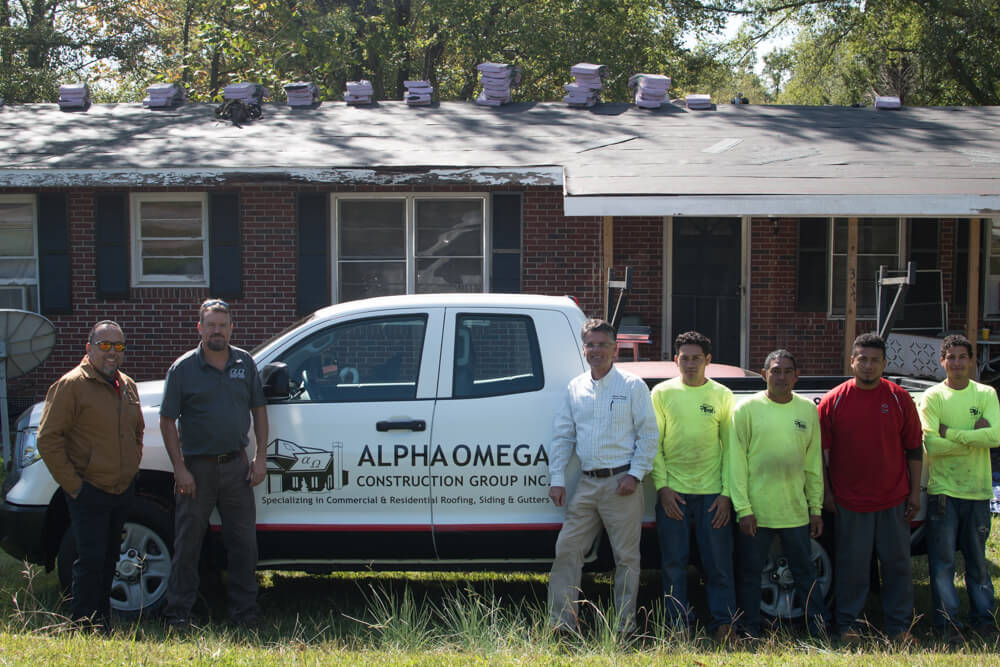 Alpha Omega and Owens Corning Sponsor New Roof in Pickens